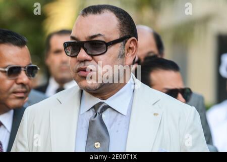 Morocco's King Mohammed VI seen at Yas Marina Circuit, near Abu Dhabi, United Arab Emirates, on November 3rd, 2013, during 5th Abu Dhabi Formula One Grand Prix. Photo by Ammar Abd Rabbo/ABACAPRESS.COM Stock Photo