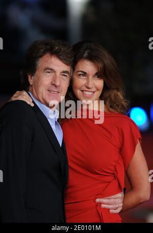 French actor Francois Cluzet and his wife Narjiss Cluzet attend the premiere for the film En Solitaire as part of the 8th Rome Film Festival on November 9, 2013 in Rome, Italy. Photo by Eric Vandeville/ABACAPRESS.COM Stock Photo
