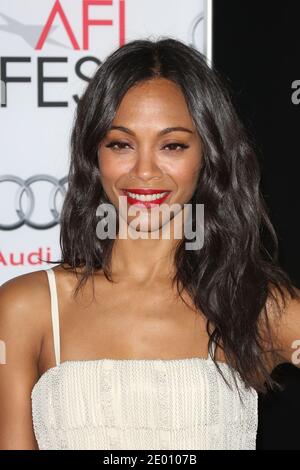 Zoe Saldana arrives to the premiere of Out Of The Furnace in Hollywood, Los Angeles, CA, USA, on November 9, 2013. Photo by Krista Kennell/ABACAPRESS.COM Stock Photo