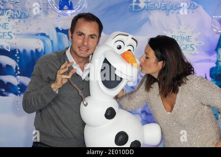 Jean-Philippe Doux and Faustine Bollaert attending the Christmas Season opening day at Disneyland Resort Paris in Marne-La-Vallee, France, on November 09, 2013. Photo by Jerome Domine/ABACAPRESS.COM Stock Photo