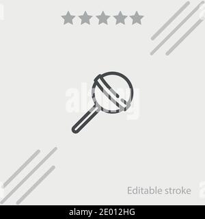 inclined lollipop vector icon modern simple vector illustration Stock Vector