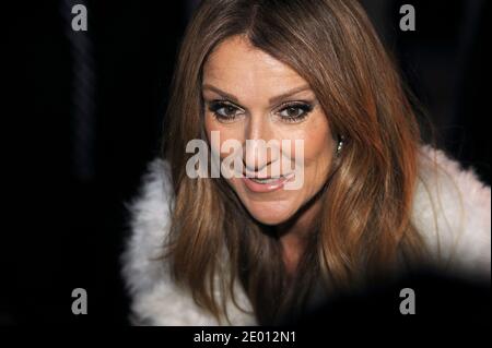 French-Canadian singer Celine Dion is seen leaving the Hotel Royal Monceau in Paris, France on November 13, 2013. Dion is in the French capital to promote her latest album Loved Me Back To Life. Photo by ABACAPRESS.COM Stock Photo