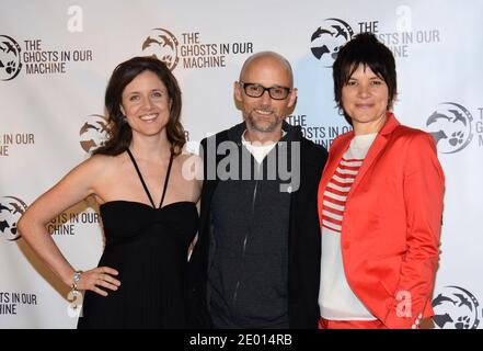 Jo-Anne McArthur, Moby and Liz Marshall arrive for 'The Ghosts In Our Machine' Premiere held at Laemmle's Music Hall in Beverly Hills, Los Angeles, CA, USA on November 15, 2013. Photo by Tonya Wise/ABACAPRESS.COM Stock Photo