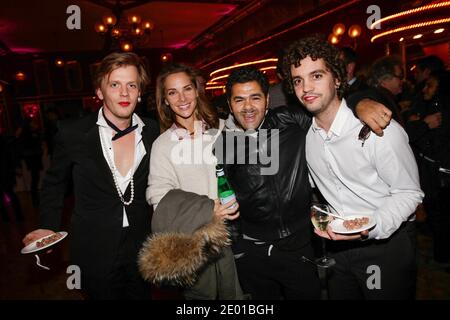 Alex Lutz and Bruno Sanches, Jamel Debbouze and his wife Melissa Theuriau attending the Prix Fooding 2014 at the 'Cirque d'hiver' in Paris, France on November 25, 2013. Photo by Jerome Domine/ABACAPRESS.COM Stock Photo