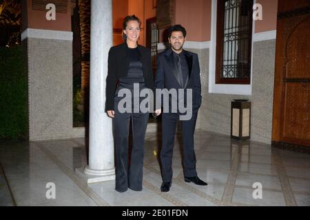 Melissa Theuriau and Jamel Debbouze arriving for the Dior Party during the 13th Marrakech Film Festival, in Marrakech, Morocco on December 1, 2013. Photo by Nicolas Briquet/ABACAPRESS.COM Stock Photo