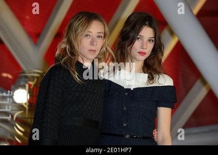 Sylvie Testud and Astrid Berges Frisbey attending the screening of the film Waltz For Monica as part of the 13th Marrakech Film Festival, Morocco on December 4, 2013. Photo by Nicolas Briquet/ABACAPRESS.COM Stock Photo