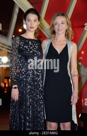 Astrid Berges-Frisbey and Sylvie Testud attending the screening of 'Those Happy Years' as part of the 13th Marrakech Film Festival, Morocco on December 6, 2013. Photo by Nicolas Briquet/ABACAPRESS.COM Stock Photo