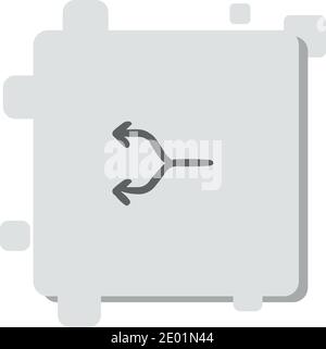 shuffle vector icon modern simple vector illustration Stock Vector