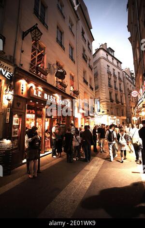 FRANCE / IIe-de-France/Paris/ Latin Quarter at night . Stock Photo