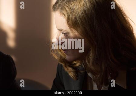 UMP mayoral candidate Nathalie Kosciusko-Morizet is portrayed during a press conference in Paris, France, on December 17, 2013. Photo by Romain Boe/ABACAPRESS.COM Stock Photo