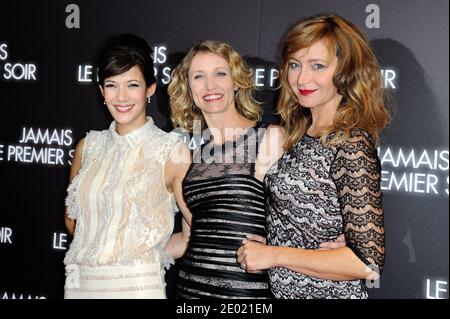 Melanie Doutey, Alexandra Lamy and Julie Ferrier attending the Jamais Le Premier Soir premiere at Gaumont Opera Capucines, in Paris, France, on December 19, 2013. Photo by Aurore Marechal/ABACAPRESS.COM Stock Photo