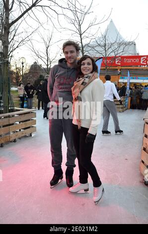 France's Nathalie Pechalat and Fabian Bourzat perform their folk