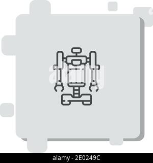 robot vector icon modern simple vector illustration Stock Vector
