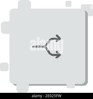 shuffle vector icon modern simple vector illustration Stock Vector
