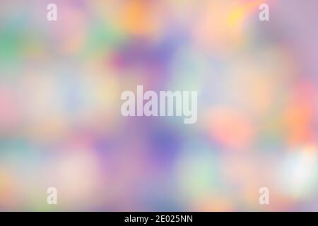 Psychedelic abstract blurred holographic texture background Stock Photo