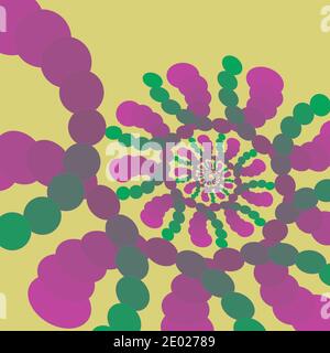 An abstract spiral shape background image. Stock Vector