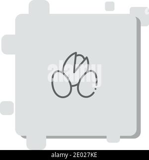 pistachio vector icon modern simple vector illustration Stock Vector