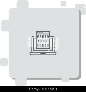 Structured data Simple vector icon. Illustration symbol design template ...