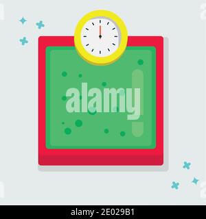 body weight measurement machine vector illustration Stock Vector