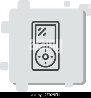 ipod vector icon modern simple vector illustration Stock Vector