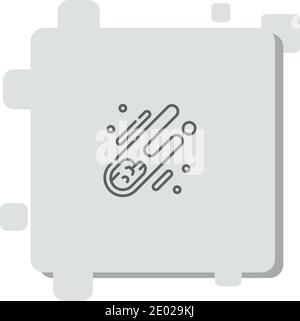 meteor vector icon modern simple vector illustration Stock Vector