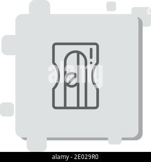 sharpener vector icon modern simple vector illustration Stock Vector
