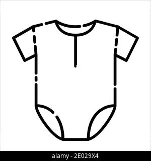 Baby clothes, Icon design, Vector, Clip art, Illustration Line icon design Stock Vector