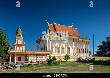 Wat Svay Andet Pagoda of Lakhon Khol Dance Unesco Intangible Cultural Heritage site in Kandal province near Phnom Penh Cambodia Stock Photo