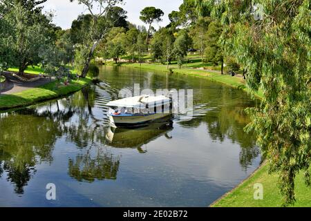 The 'Popeye' on a cruise along the River Torrens in Adelaide Australia Stock Photo