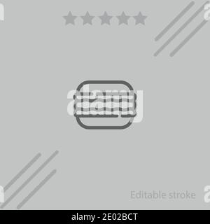 big macaroon vector icon modern simple vector illustration Stock Vector