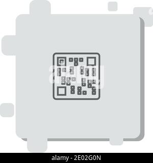 qr vector icon modern simple vector illustration Stock Vector