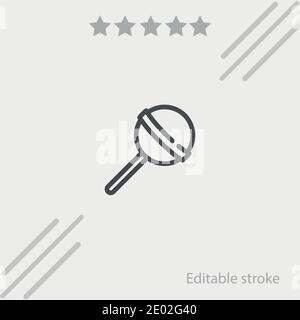 inclined lollipop vector icon modern simple vector illustration Stock Vector