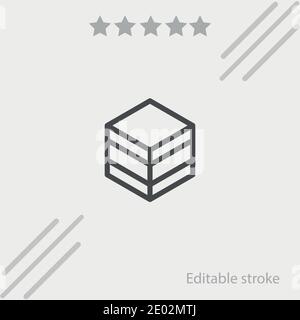 liquorice vector icon modern simple vector illustration Stock Vector