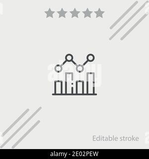 fluctuation vector icon modern simple vector illustration Stock Vector
