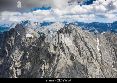 View from Woerner Saddle to Woerner Summit, Bavaria, Germany Stock Photo