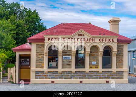 Post and Telegraph office in Ophir, New Zealand Stock Photo