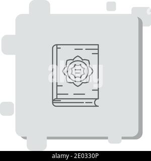 quran book vector icon modern simple vector illustration Stock Vector
