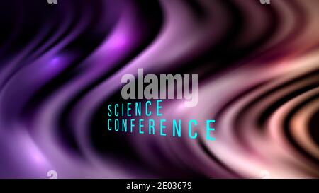 Abstract vector colorful silk waves background Bright background with a smooth structure Stock Vector
