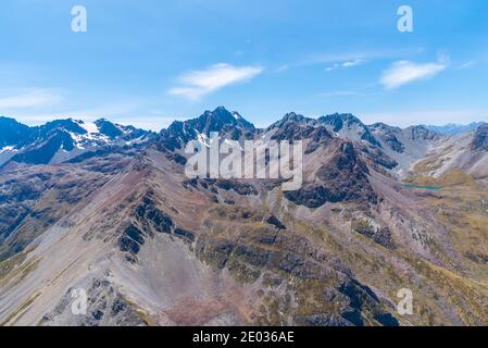 Southern Alps near Queenstown in New Zealand Stock Photo