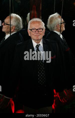 29th Dec 2020. File photo - Pierre Cardin attending the presentation of the new book of Henri Chapier held at 'Maxim's' restaurant in Paris, France on June 18, 2009. French fashion designer Pierre Cardin passed away in hospital in Neuilly, west of Paris, his family confirmed. He was known for his avant-garde style and his Space Age style designs, which included his iconic bubble dress in 1954.  Photo by Denis Guignebourg/ABACAPRESS. Credit: ABACAPRESS/Alamy Live News Stock Photo