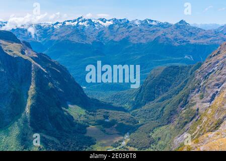 Southern Alps near Queenstown in New Zealand Stock Photo