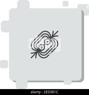 magnetic field vector icon modern simple vector illustration Stock Vector