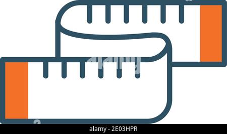 measuring tape over white background, vector illustration Stock Vector ...