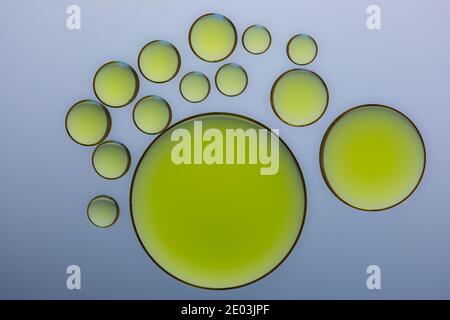 Abstract Oil on Water Stock Photo