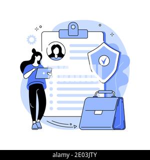 Unemployment insurance abstract concept vector illustration. Stock Vector