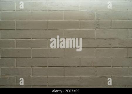 white brick wall may used as backgrounds. Stock Photo