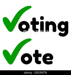 Voting america. Election day. American us presidential election vote concept design Stock Vector