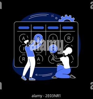 RACI matrix concept vector illustration Stock Vector Image & Art - Alamy