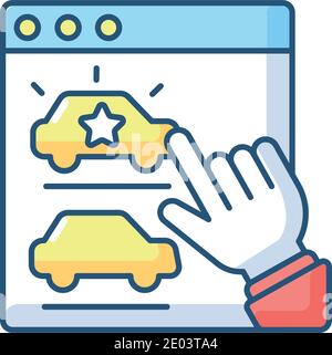 Desirable RGB color icon Stock Vector