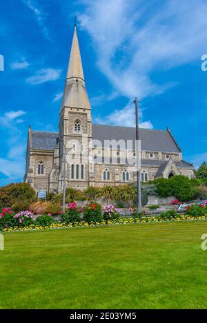 St Luke's Anglican Church in Oamaru, New Zealand Stock Photo